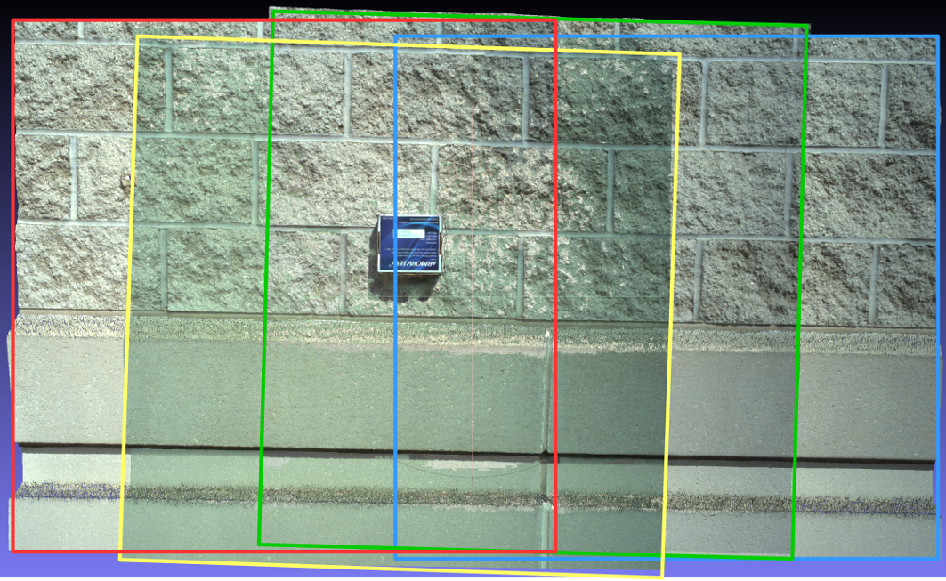 <img>The aligned point clouds.