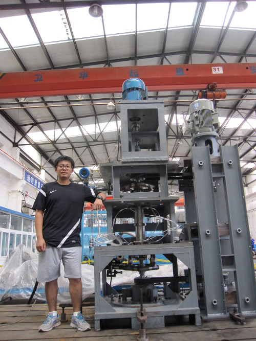 <img>The clearance flow test rig and me